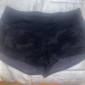 Lululemon Camo Black Athletic Shorts